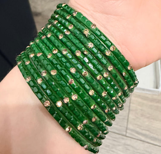Sophia Glass Bangle Set