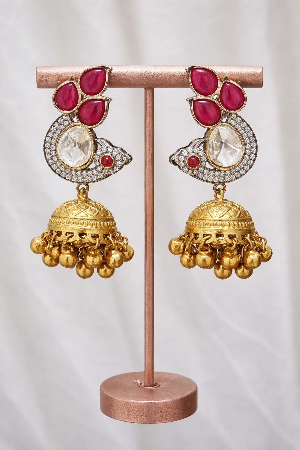 Ruby Jhumkis