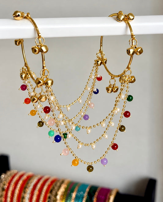 Aisha Kashmiri Ghungroo Style Hanging Bangle Set