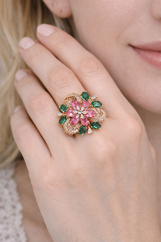 Hazoori Laal Inspired Designer Ring