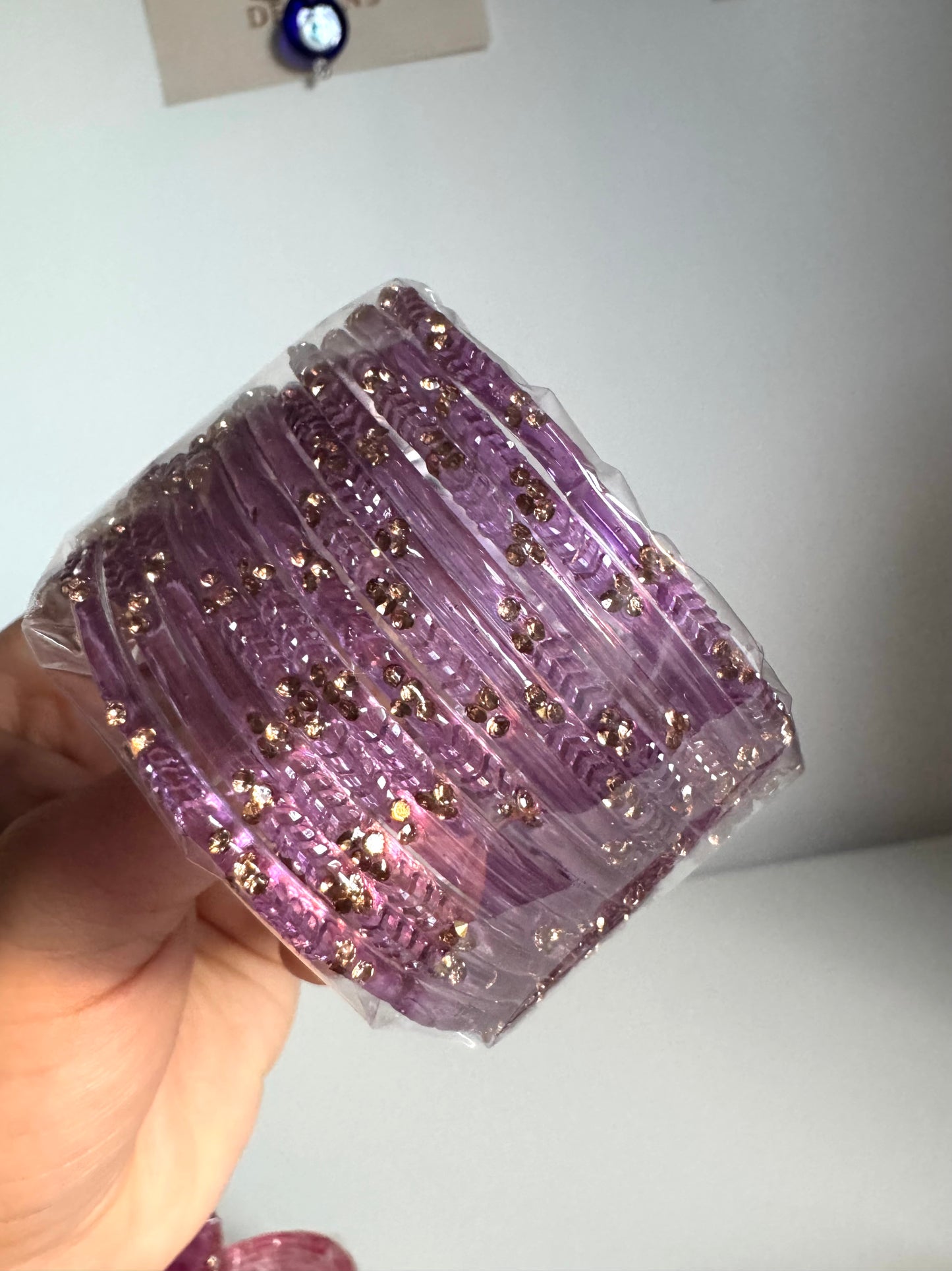 Light Purple Glass Bangles