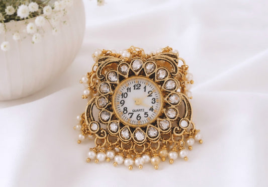 Sargun Kashmiti Style Watch Ring-Adjustable
