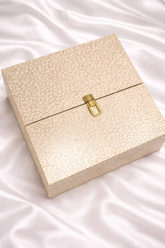 Golden with Red Interior Bangle Box