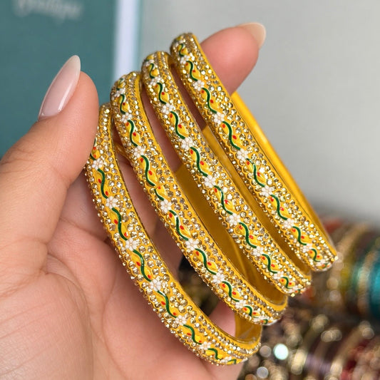 Simran Metallic Bangle Set of 4