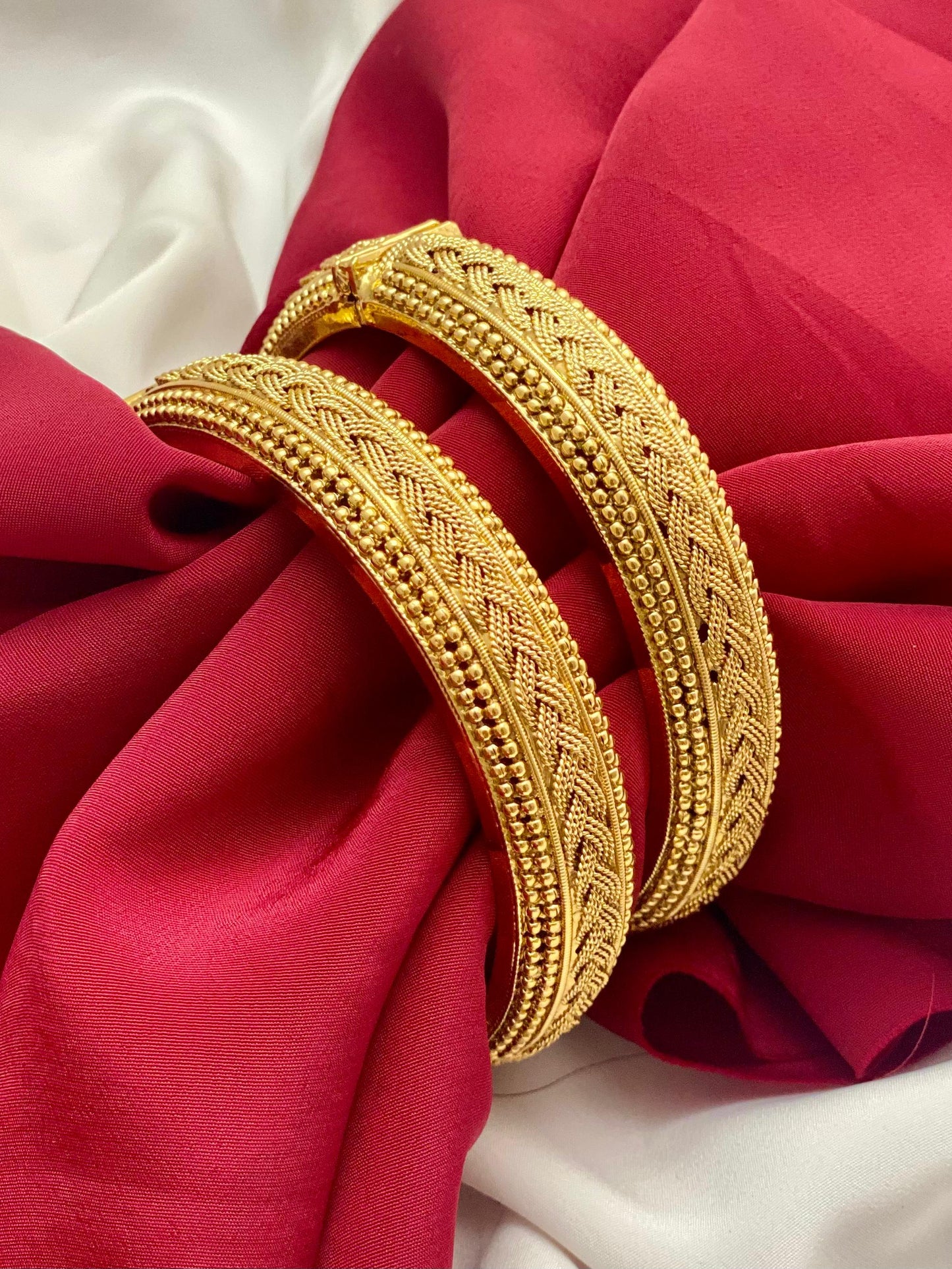 Gold Plated Bangle Set