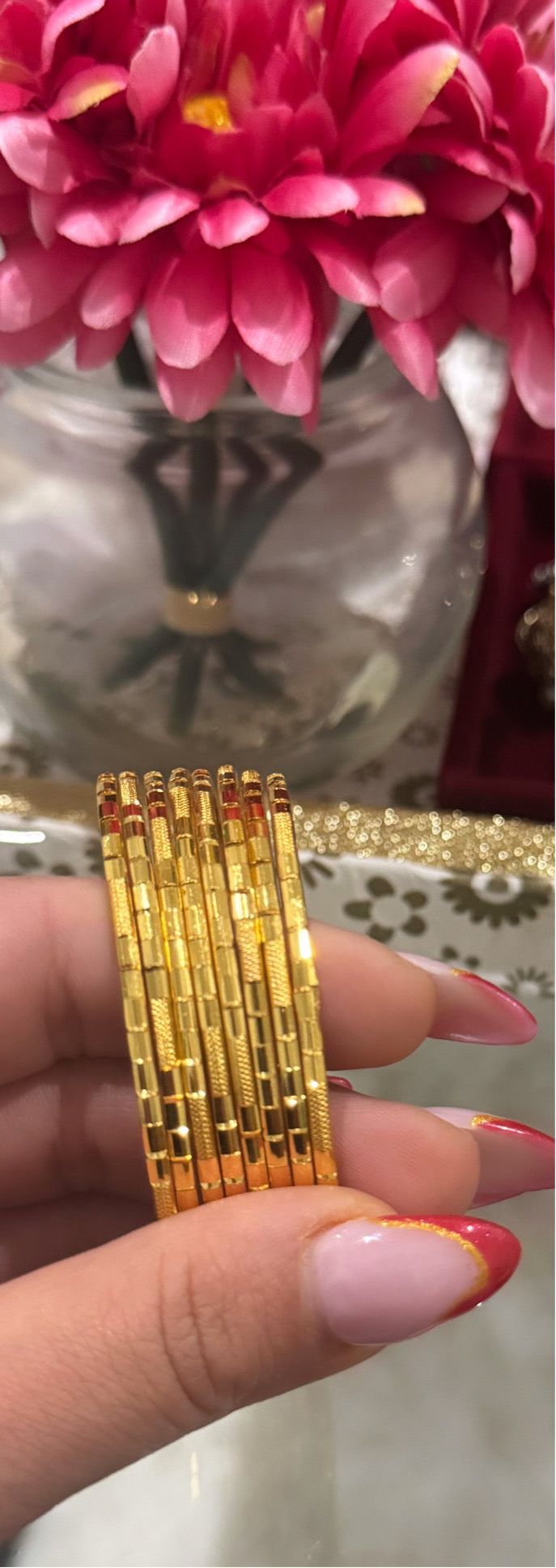 Faux Gold Bangles