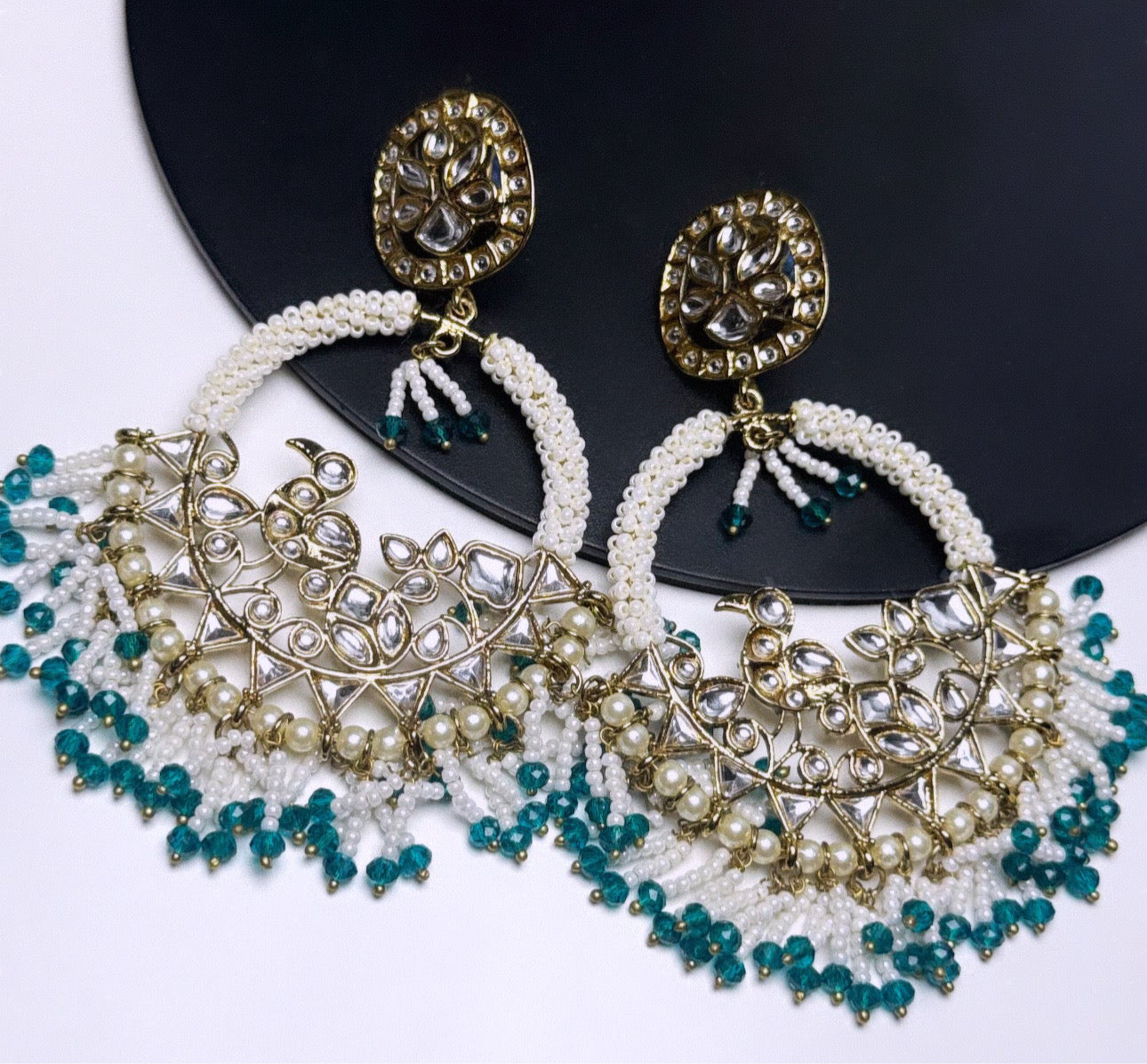 Teal Colored Earrings