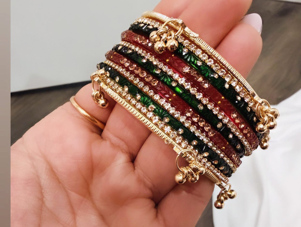 Holiday Inspired Glass Bangles