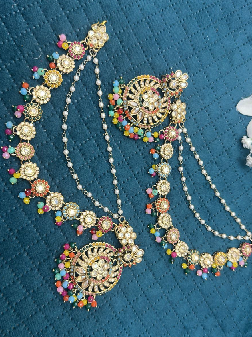 Multi Color Sahara Earring Set