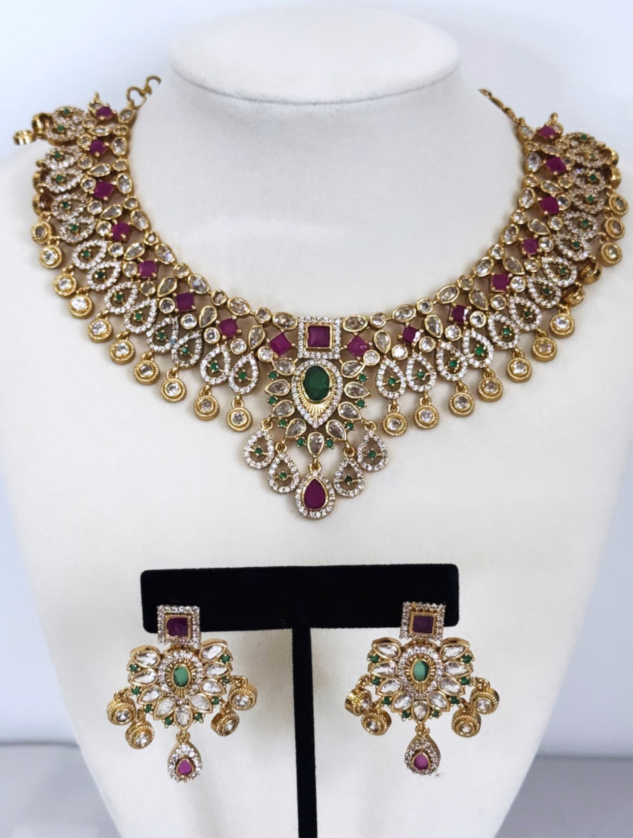 Gold Plated Heavy Necklace Set