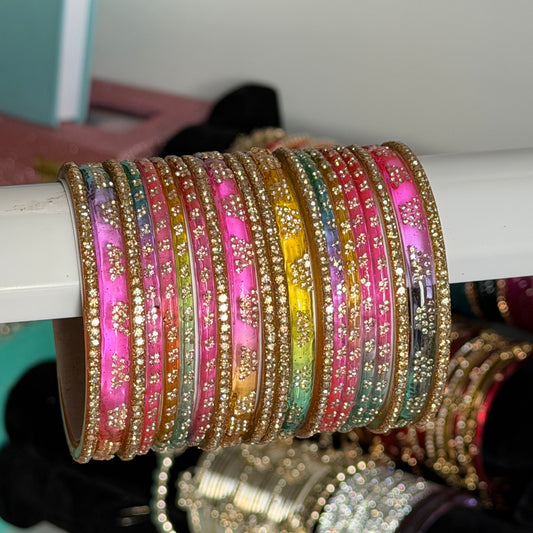 Mia Glass Bangle Set