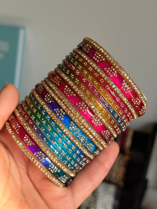 Sneha Glass Bangle Set