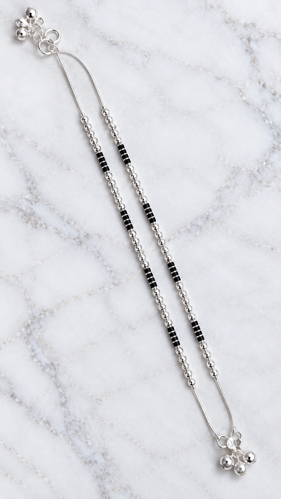 Silver Sleek Anklets