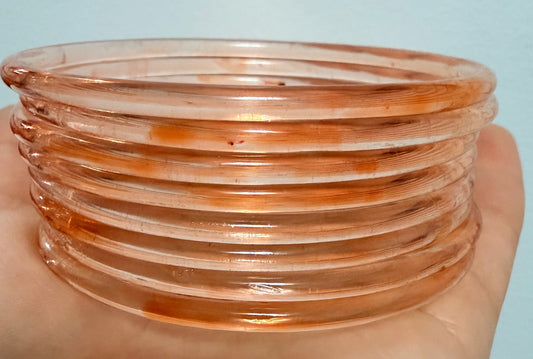 Sophia Glossy Glass Bangle Set