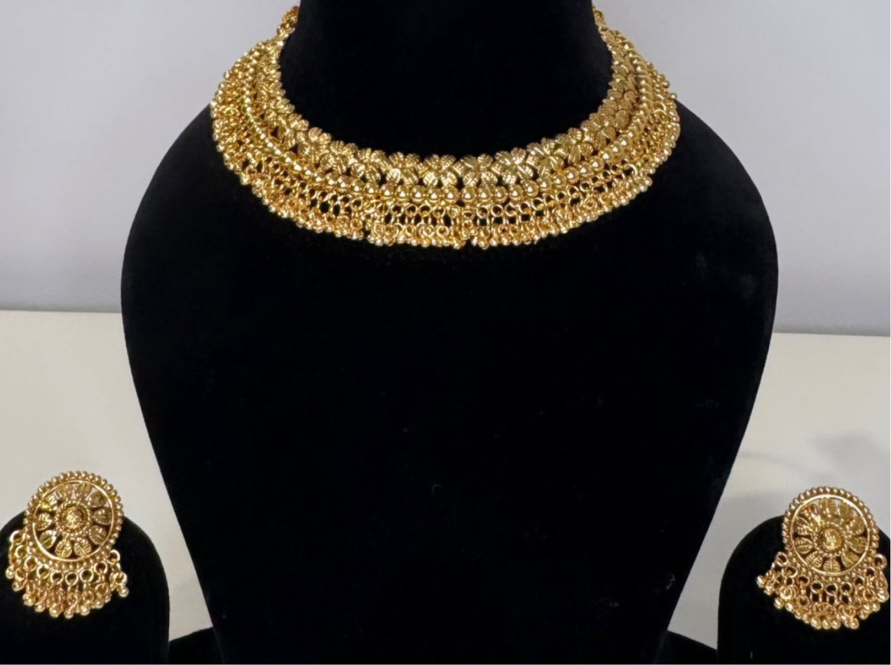 Gold Plated Necklace Set