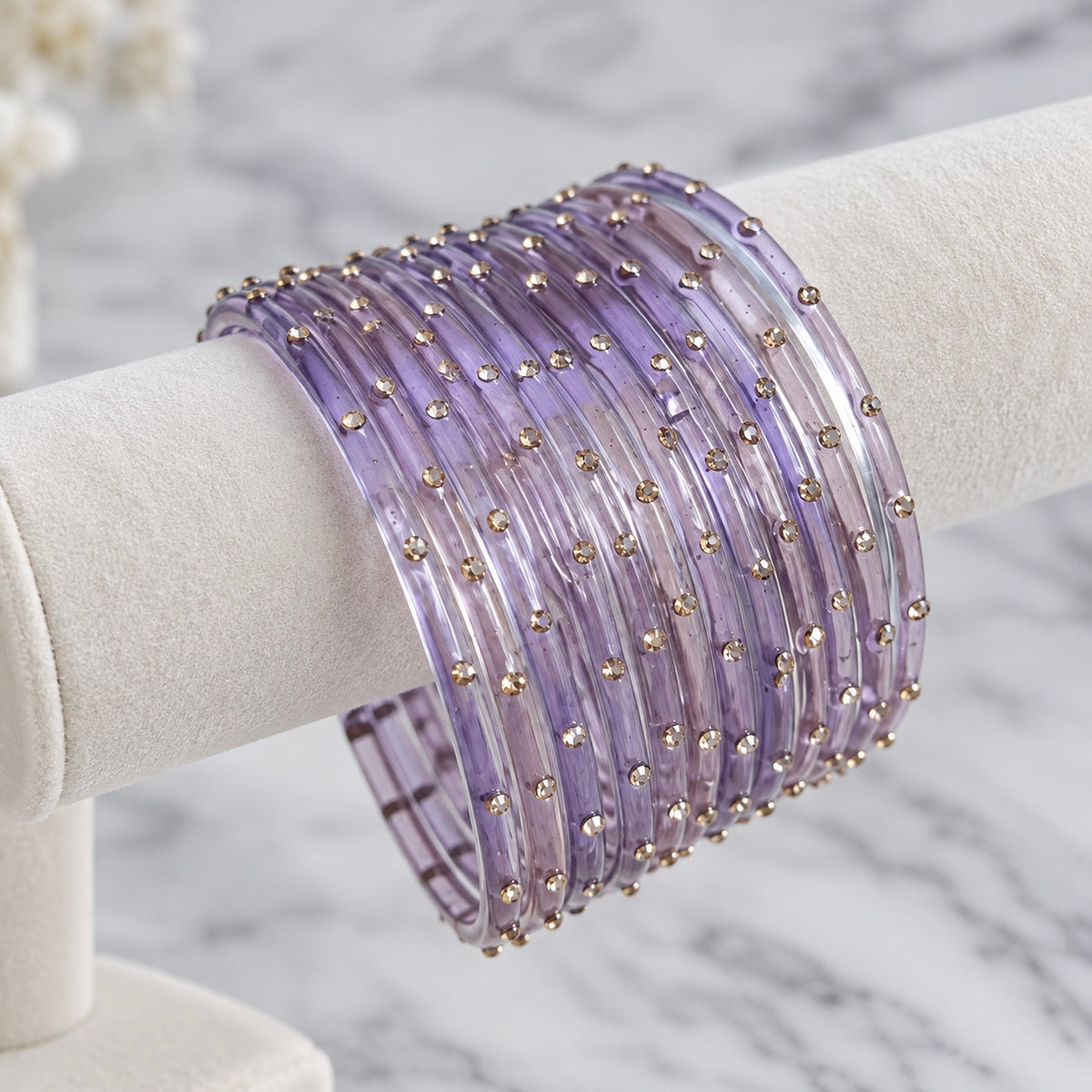 Sophia Bangle Set-Lilac