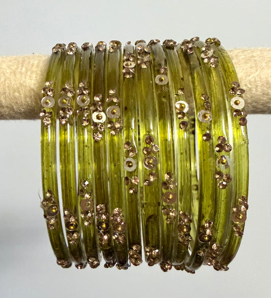 Sophia Glass Bangle Set