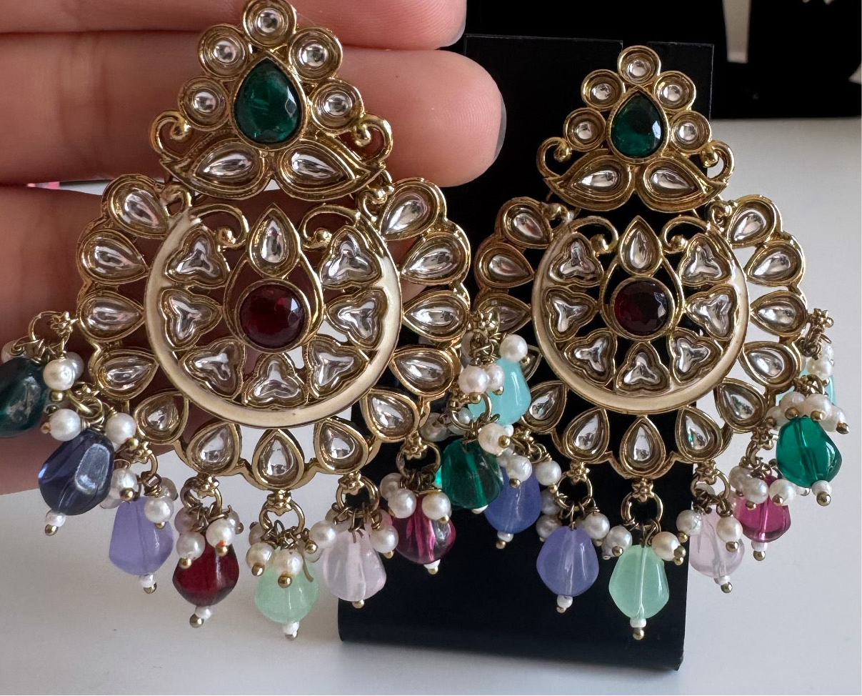 Multi Colored Earrings Set