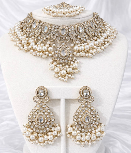 Nandini Kundan & Polki Necklace Set