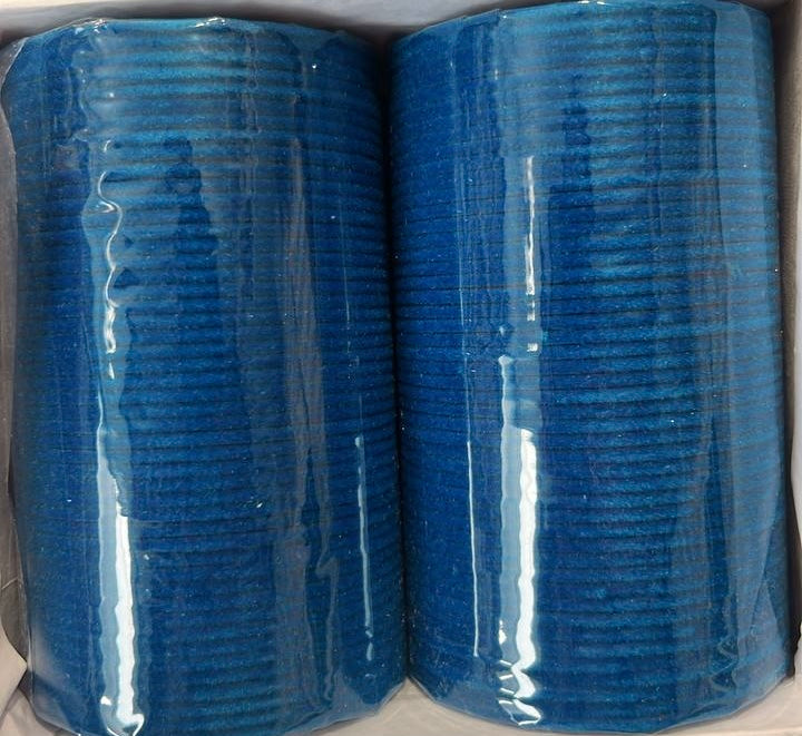 Royal Blue Velvet Bangle Set