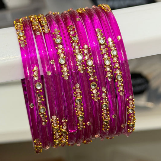 Sophia Glass Bangle Set