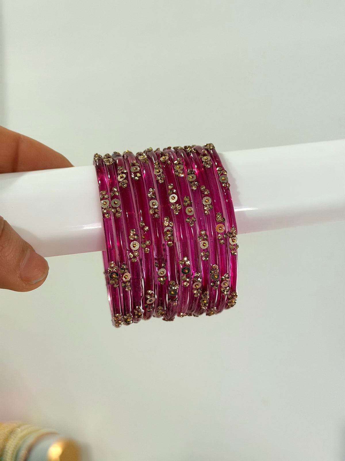 Sophia Glass Bangle Set