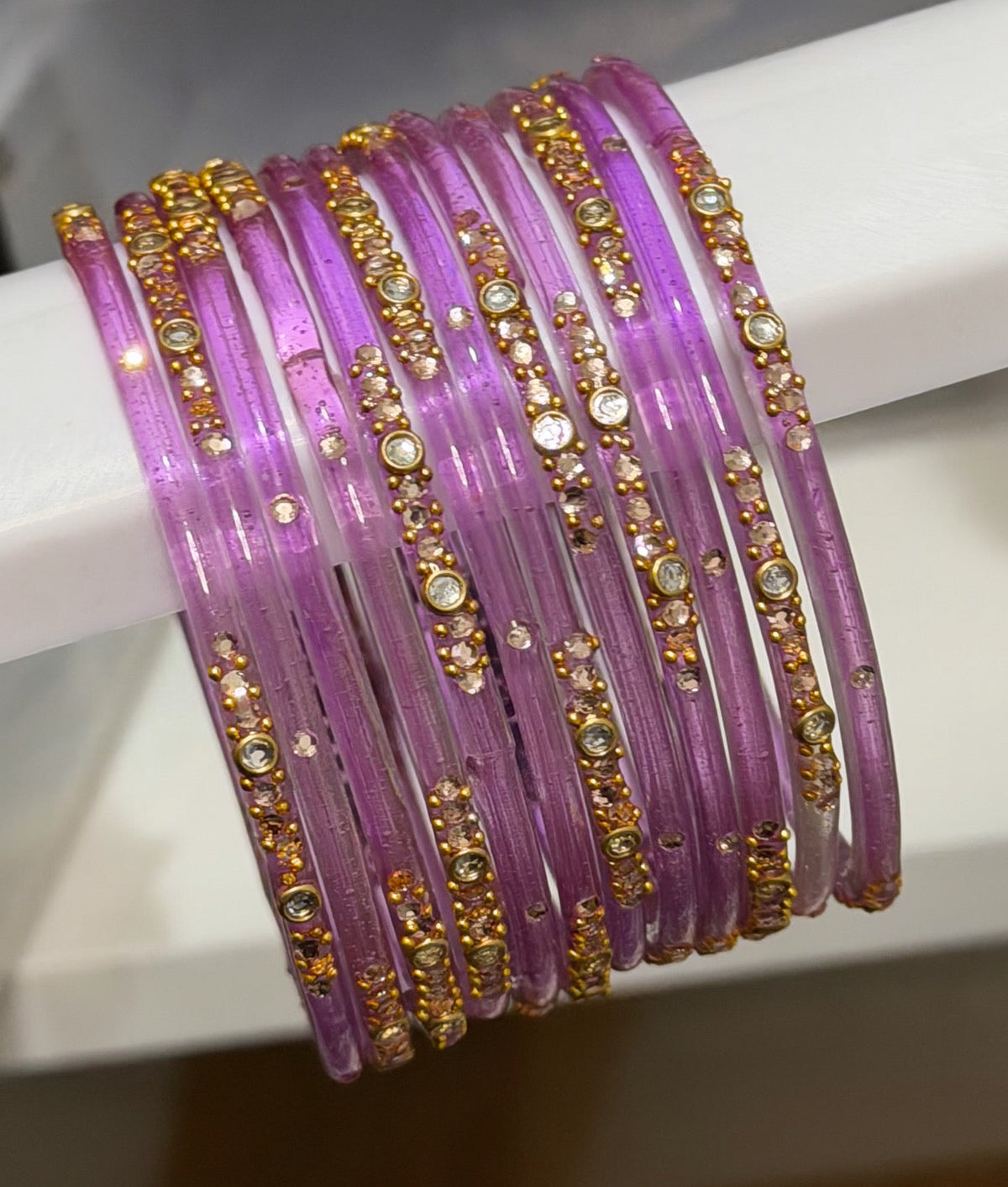 Sophia Glass Bangle Set