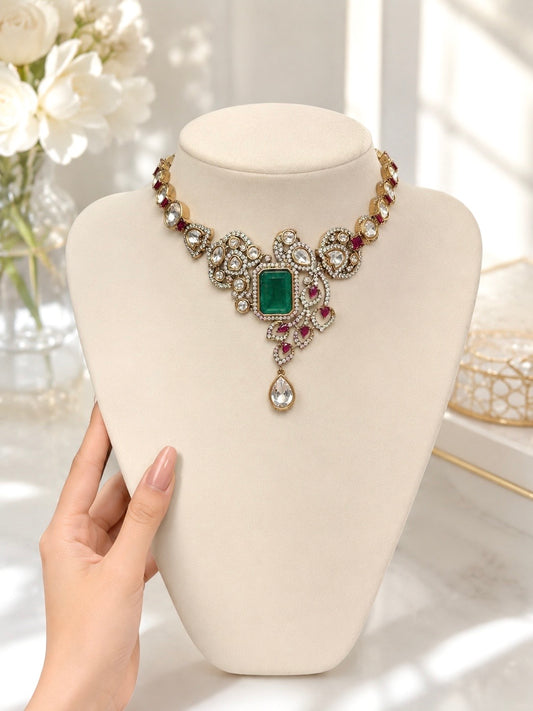 Inayat Moissanite Necklace Set