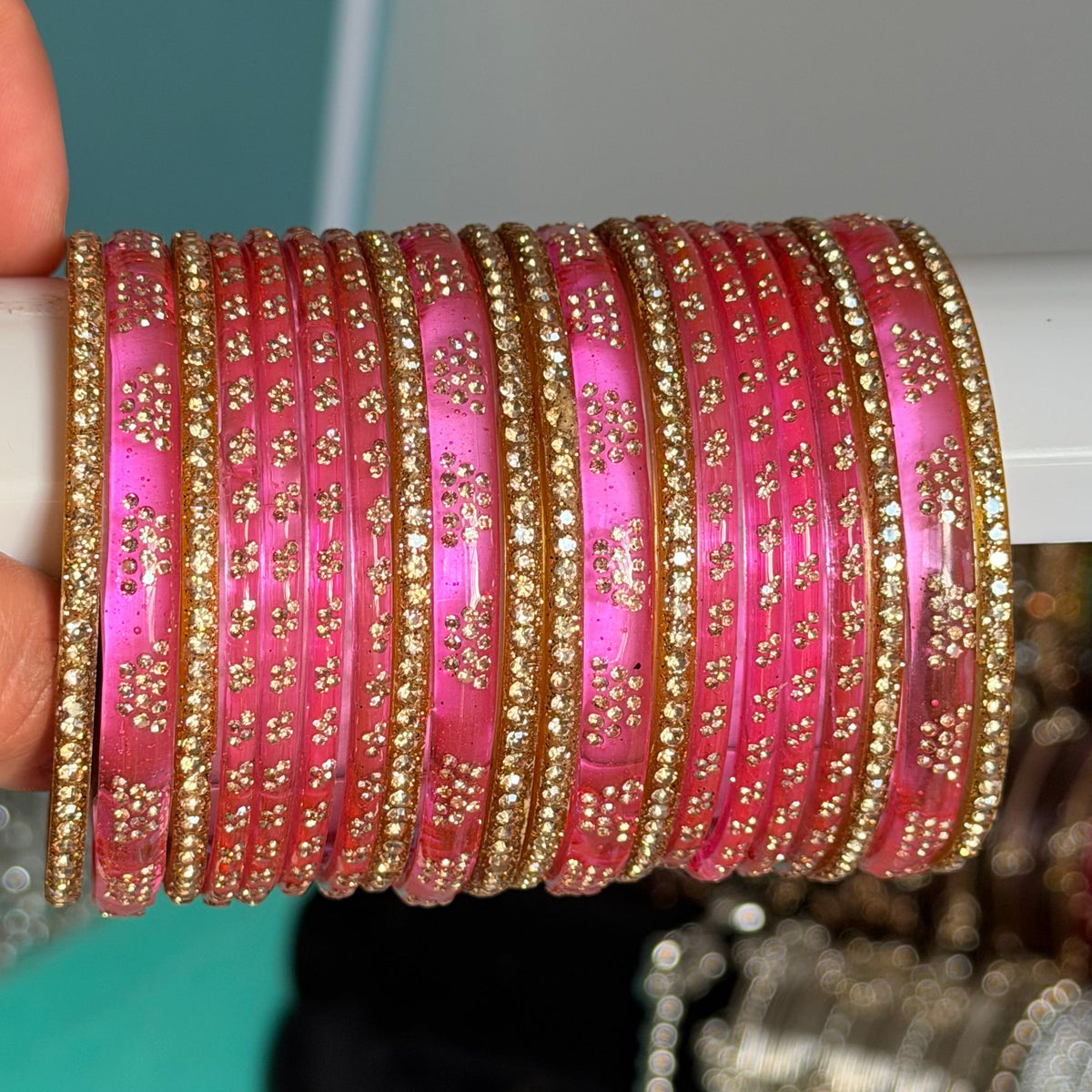 Mia Glass Bangle Set