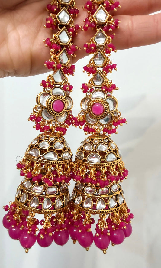 Sahara Style Double Jhumkis