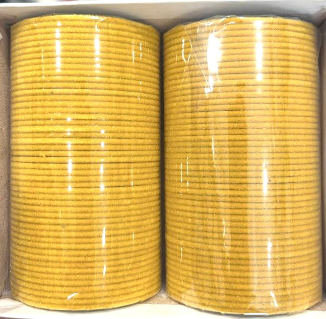Yellow Velvet Bangle Set