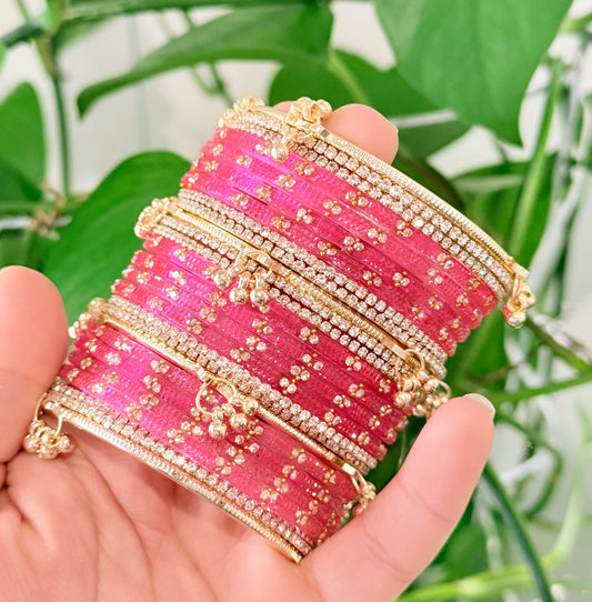 Nora Glass Bangle Set