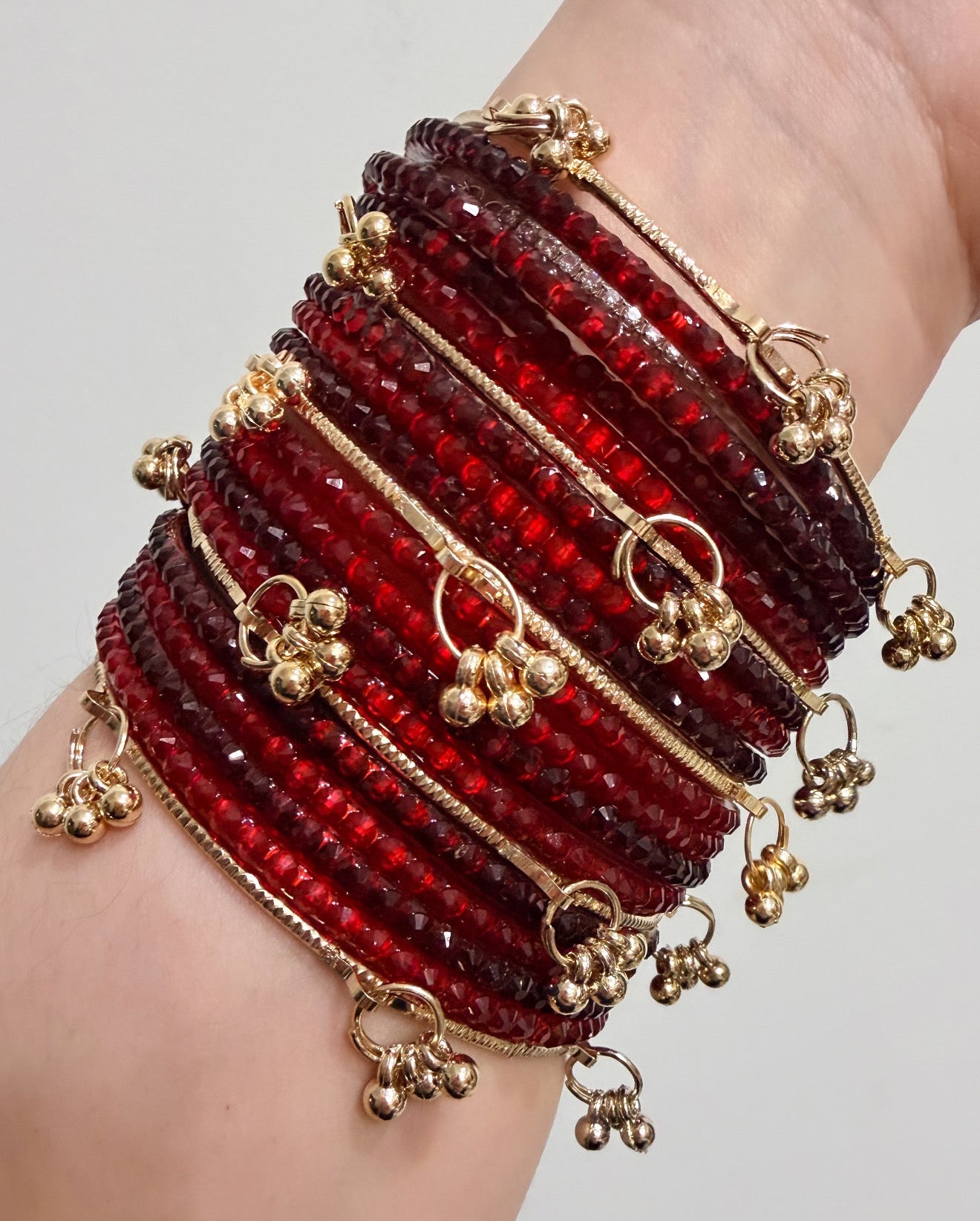 Sophia Glass Bangle Set