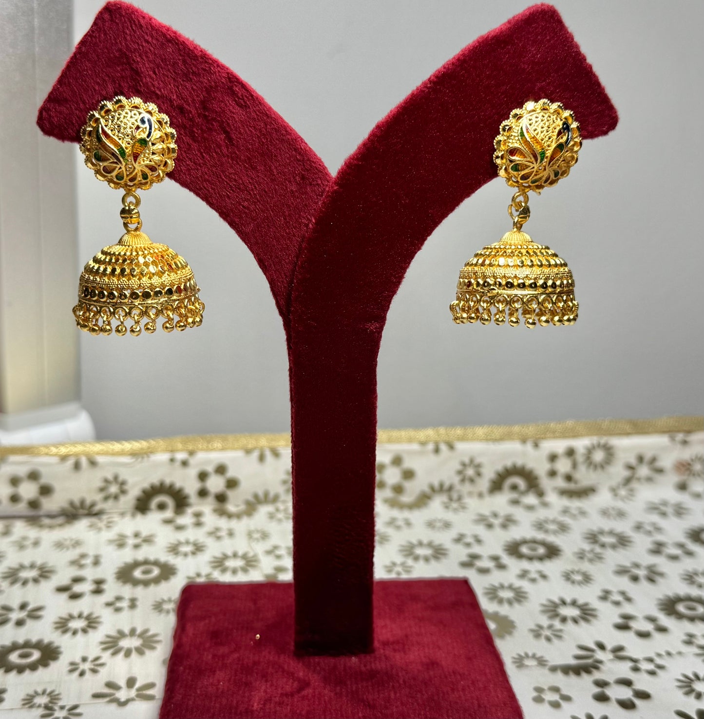 Golden Jhumki Set