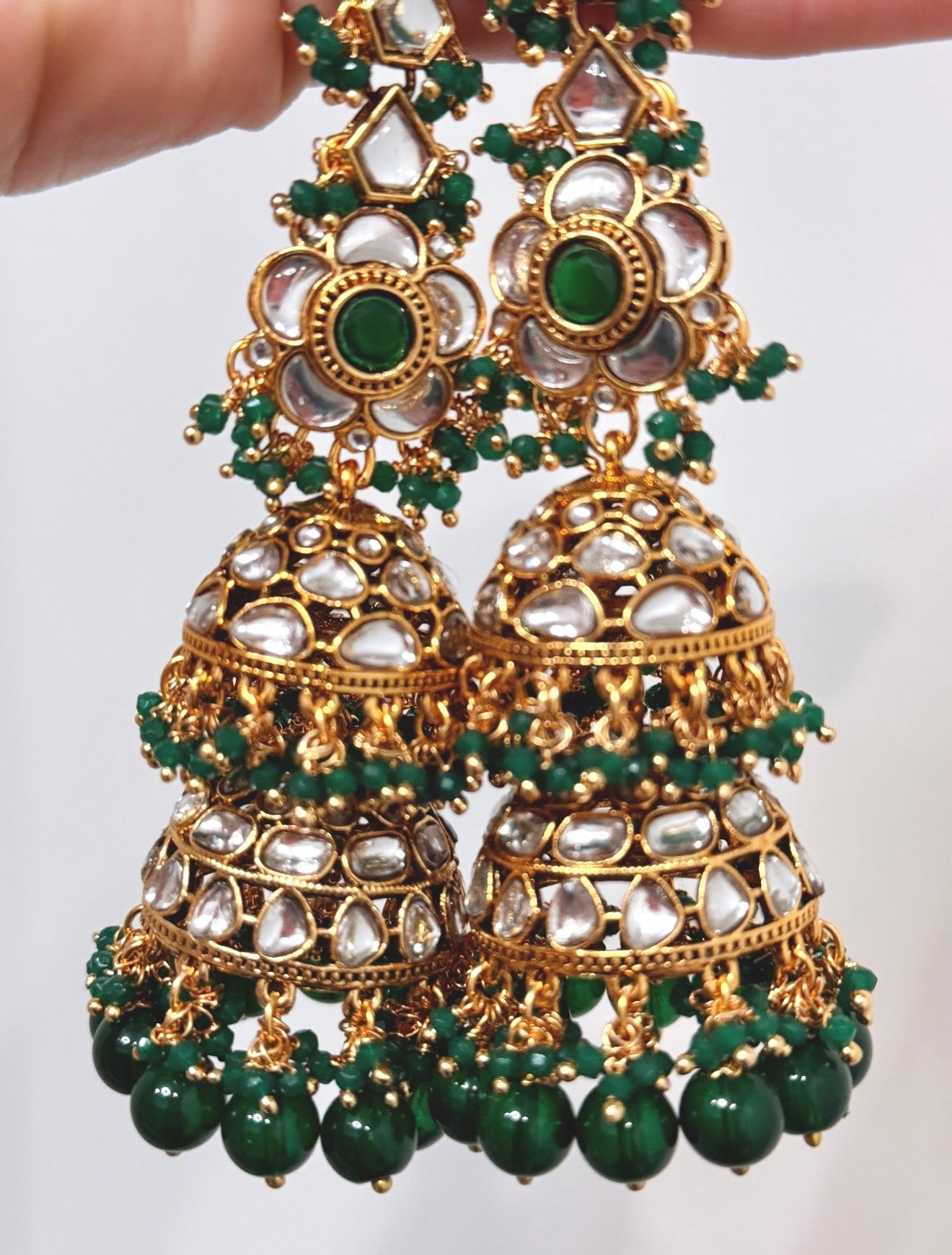 Sahara Style Double Layered Jhumkis