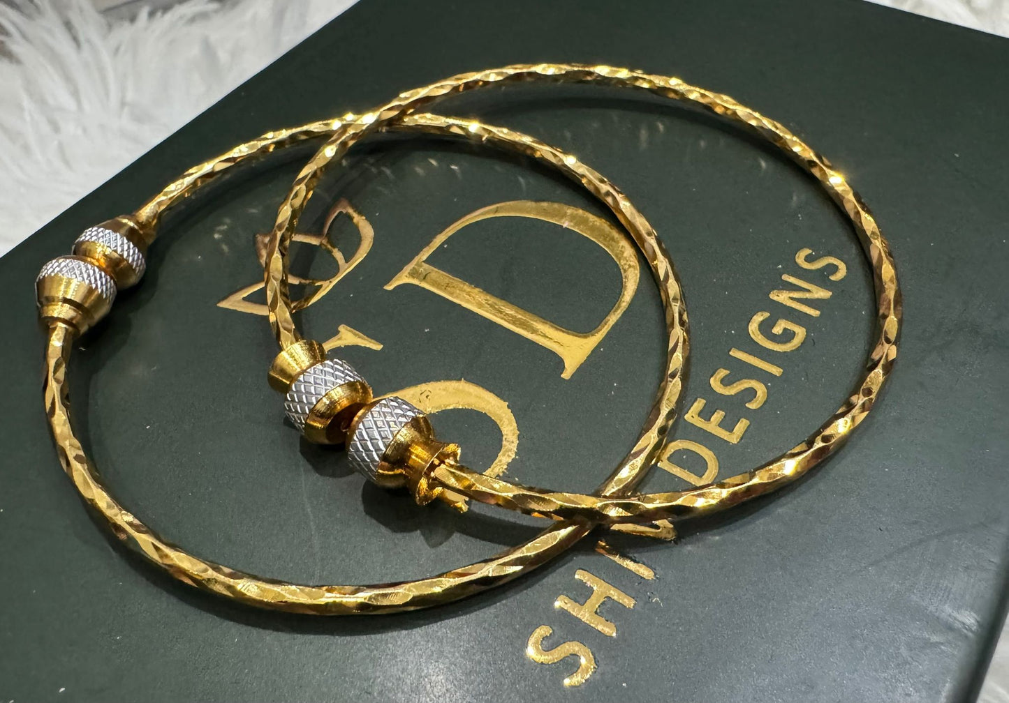 Gold plated Bangle Set