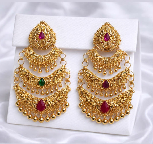 Ayesha Premium Quality Next to Real Gold Plated Earrings