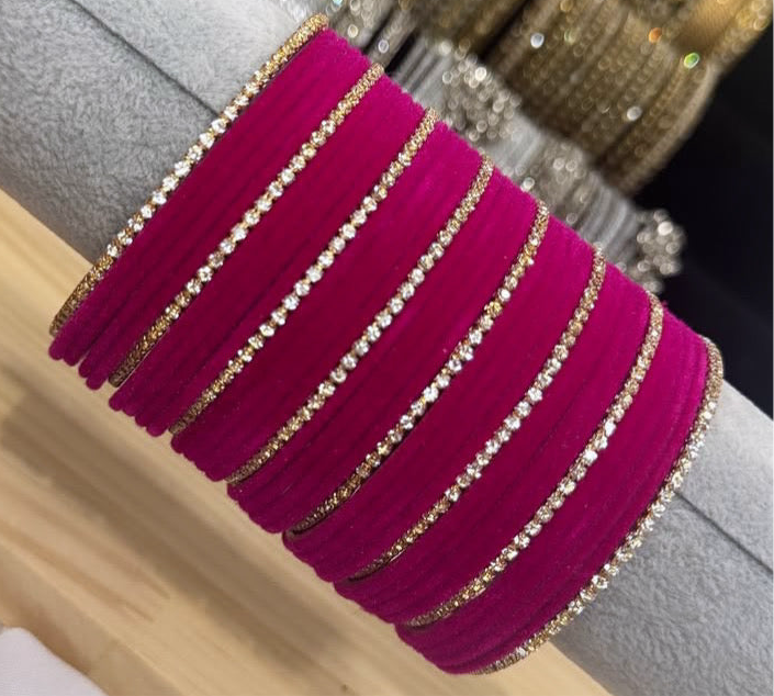 Magenta Bangle Set