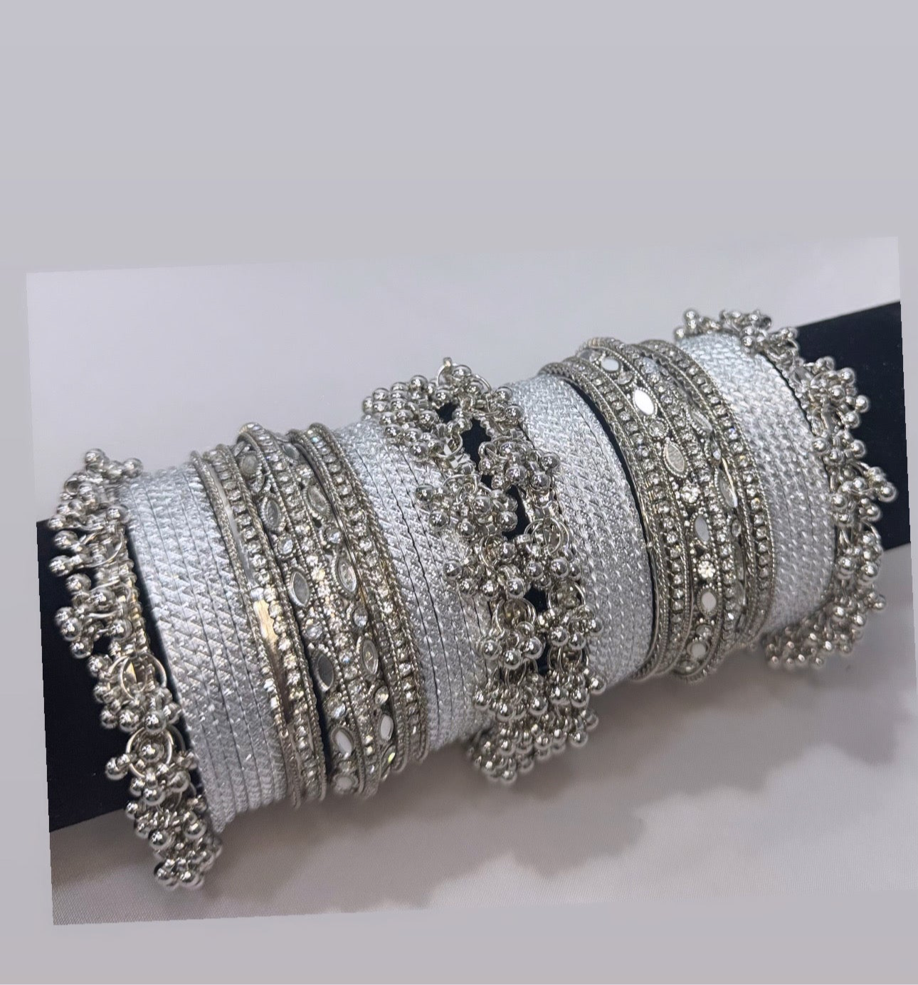 Silver Bangle Set