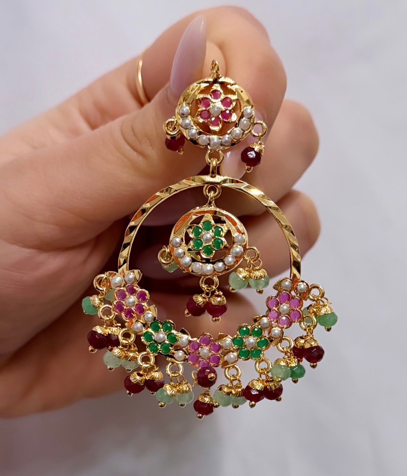 Jadau Style Chandbali