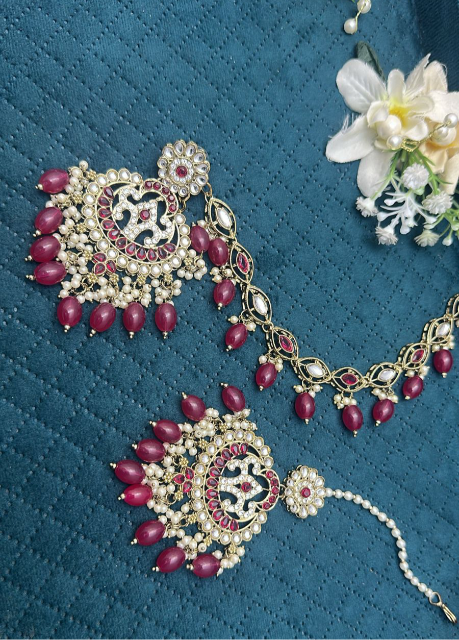 Sahara Earrings and Tikka Set