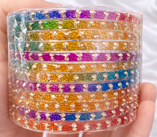 Sophia Glass Bangle Set