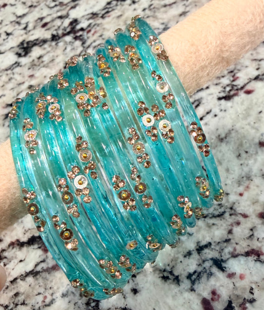Sophia Glass Bangle Set