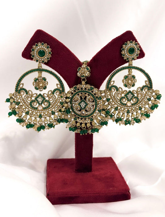 Earrings & Tikka Set