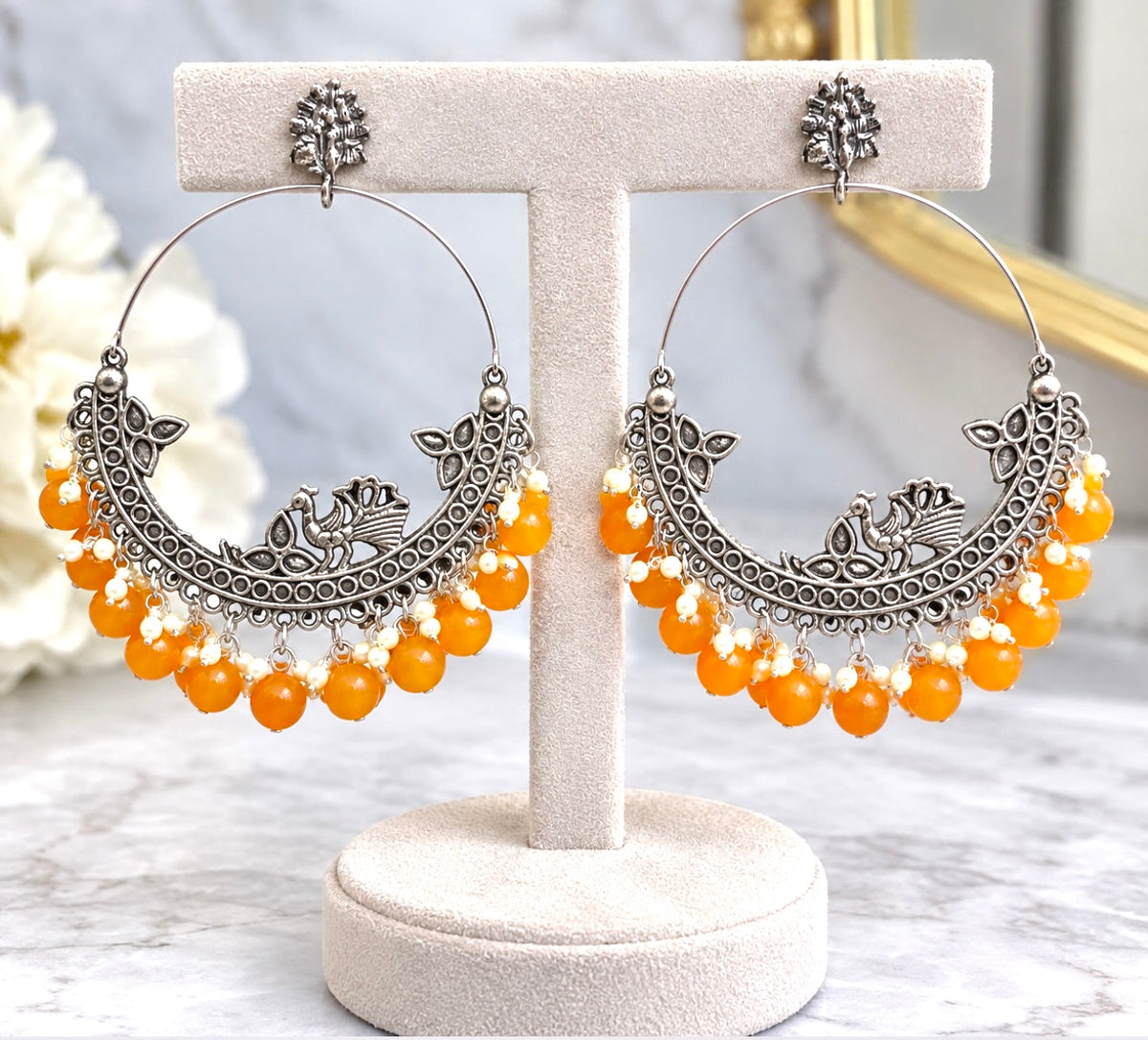 Oxidized Hoops