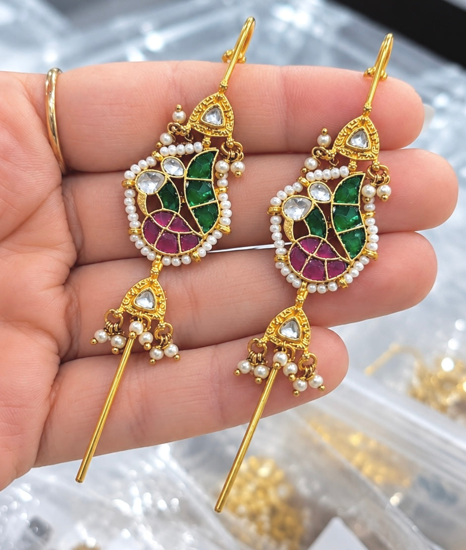 Pachi Kundan Earcuffs