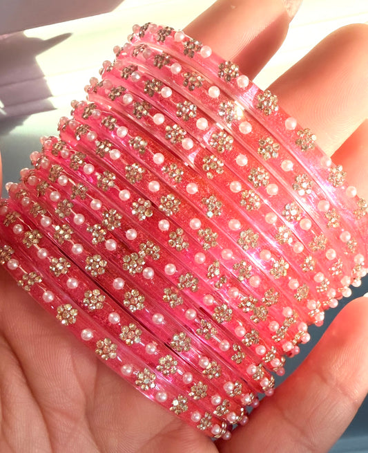 *Back in Stock* Sonal Pearl Glass Bangle Set