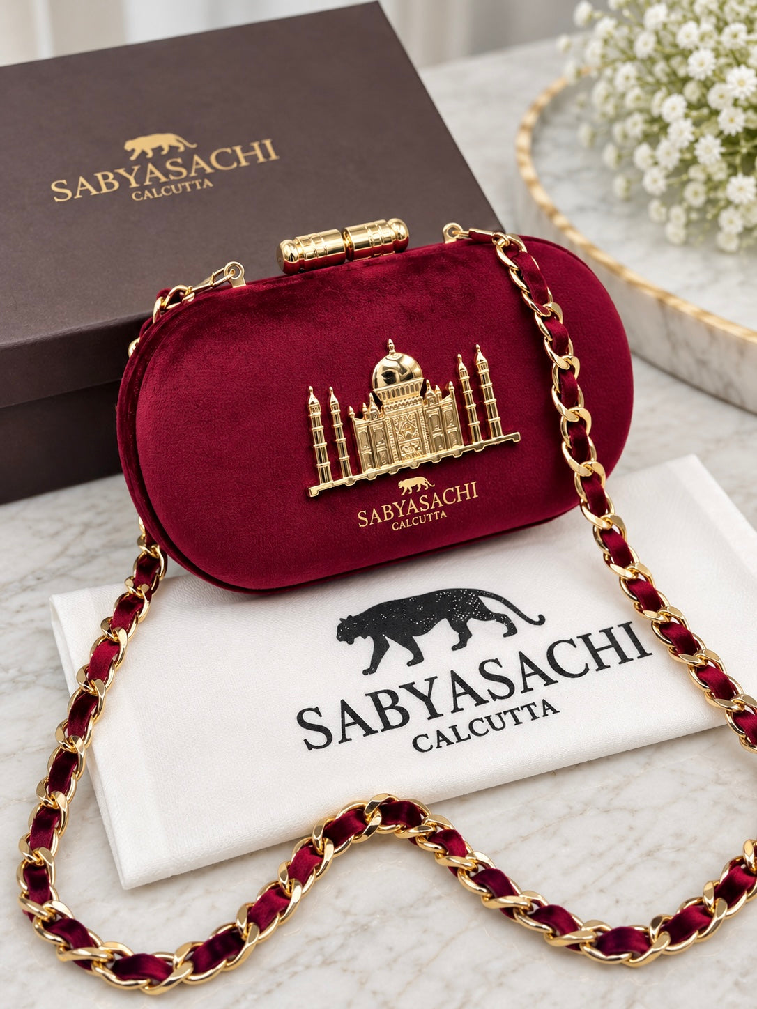 Sabya Premium Quality Taj Mahal Clutch-Back in Stock