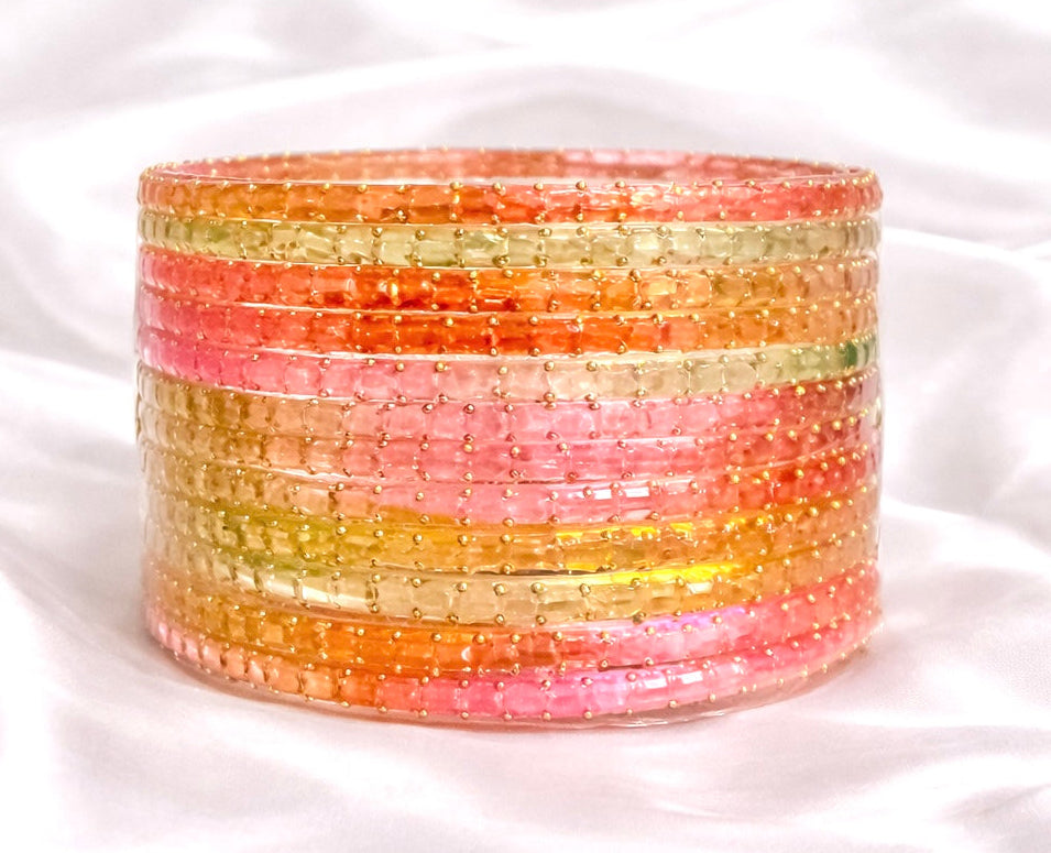 Sophia Glass Bangle Set