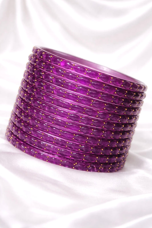 Raina Raindrop Glass Bangles